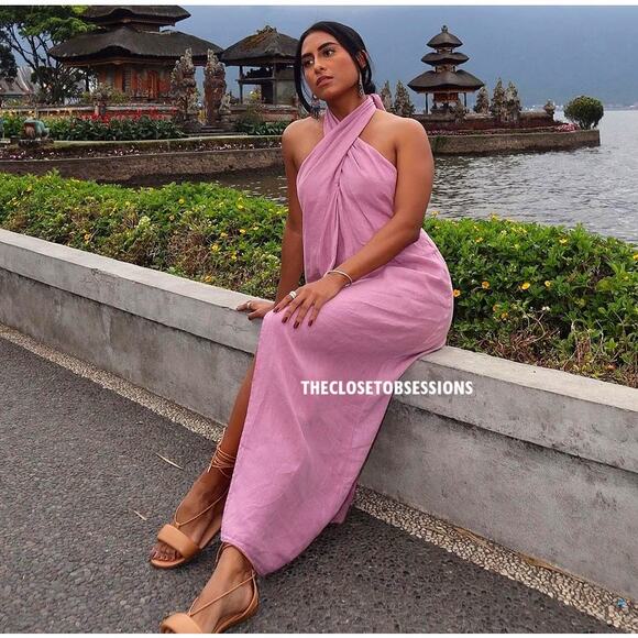 ZARA BLOGGER FAVE!!! Open Back Midi Dress NWT - Picture 14 of 16